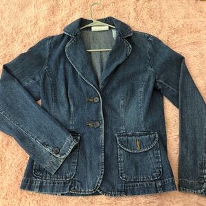 denim jean jacket with buttons